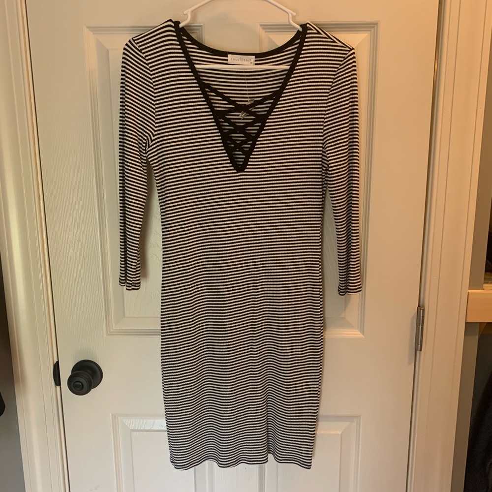 Body Con Strappy Front Dress